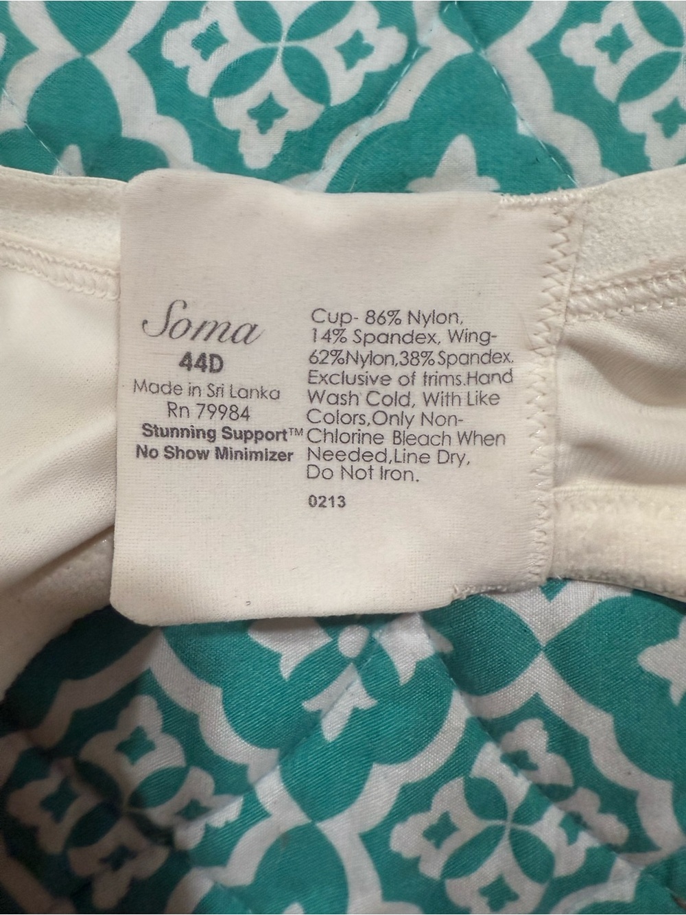 Soma Ivory No Show Minimizer Bra